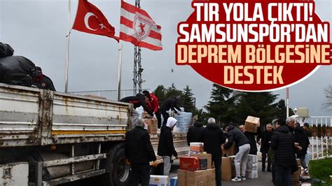 Samsunspor'dan deprem bölgesine 'Sürat'le destek